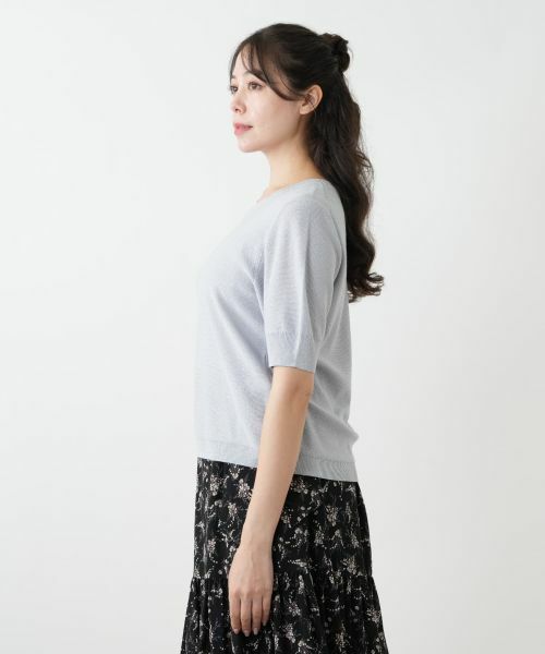 Leilian PLUS HOUSE / レリアンプラスハウス ニット・セーター | スパンコールクルーネックニット【BOURGE】 | 詳細11