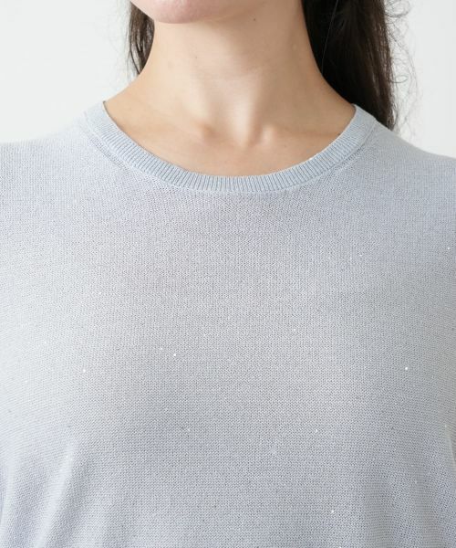 Leilian PLUS HOUSE / レリアンプラスハウス ニット・セーター | スパンコールクルーネックニット【BOURGE】 | 詳細13