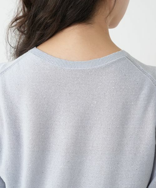 Leilian PLUS HOUSE / レリアンプラスハウス ニット・セーター | スパンコールクルーネックニット【BOURGE】 | 詳細14