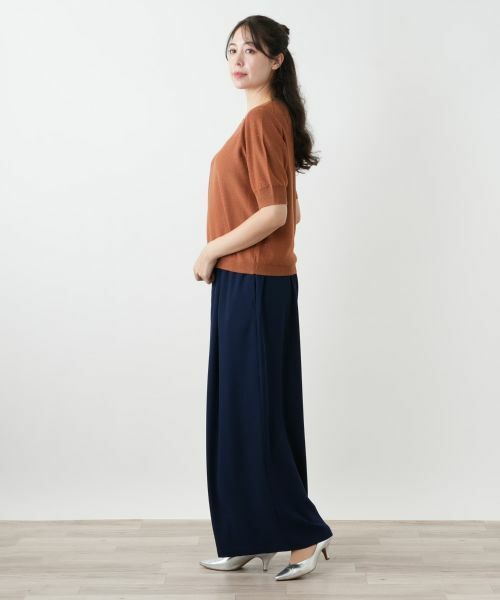 Leilian PLUS HOUSE / レリアンプラスハウス ニット・セーター | スパンコールクルーネックニット【BOURGE】 | 詳細2