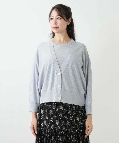 Leilian PLUS HOUSE / レリアンプラスハウス カーディガン・ボレロ | スパンコールカーディガン【BOURGE】 | 詳細10