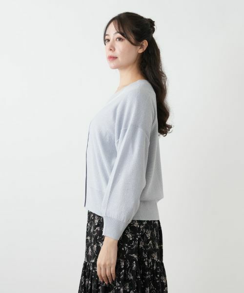 Leilian PLUS HOUSE / レリアンプラスハウス カーディガン・ボレロ | スパンコールカーディガン【BOURGE】 | 詳細11