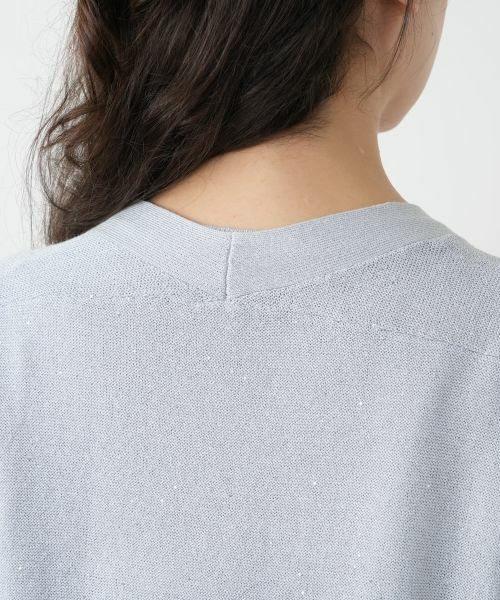 Leilian PLUS HOUSE / レリアンプラスハウス カーディガン・ボレロ | スパンコールカーディガン【BOURGE】 | 詳細14