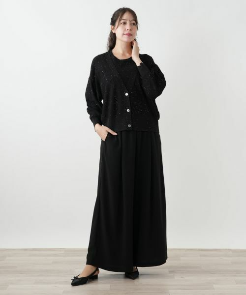 Leilian PLUS HOUSE / レリアンプラスハウス カーディガン・ボレロ | スパンコールカーディガン【BOURGE】 | 詳細4