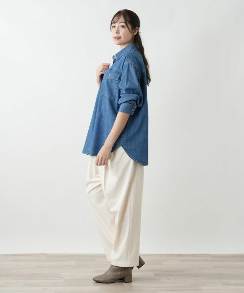 Leilian PLUS HOUSE / レリアンプラスハウス シャツ・ブラウス | 羽織ブラウス【L JEANS】 | 詳細2