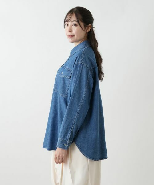 Leilian PLUS HOUSE / レリアンプラスハウス シャツ・ブラウス | 羽織ブラウス【L JEANS】 | 詳細5