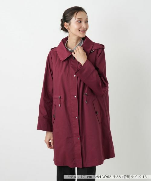 Leilian PLUS HOUSE/レリアンプラスハウス コート ボルドー 17+ Leilian PLUS HOUSE/レリアンプラスハウス コート ボルドー 17+