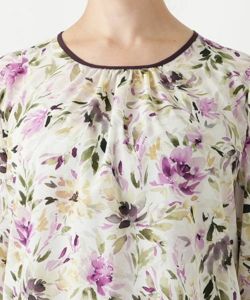 Leilian PLUS HOUSE / レリアンプラスハウス シャツ・ブラウス | 花柄ブラウス【Leilian WHITE LABEL】 | 詳細10
