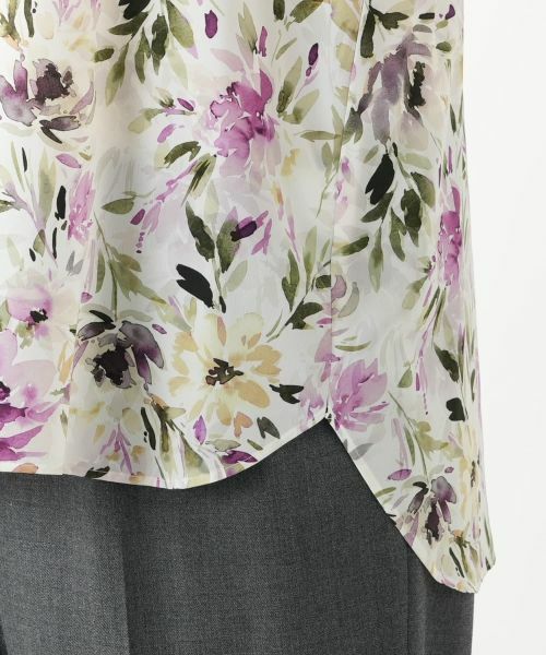 Leilian PLUS HOUSE / レリアンプラスハウス シャツ・ブラウス | 花柄ブラウス【Leilian WHITE LABEL】 | 詳細14
