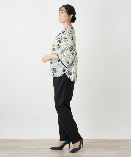 Leilian PLUS HOUSE / レリアンプラスハウス シャツ・ブラウス | 花柄ブラウス【Leilian WHITE LABEL】 | 詳細2