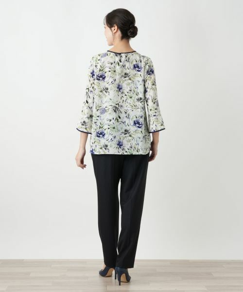 Leilian PLUS HOUSE / レリアンプラスハウス シャツ・ブラウス | 花柄ブラウス【Leilian WHITE LABEL】 | 詳細3
