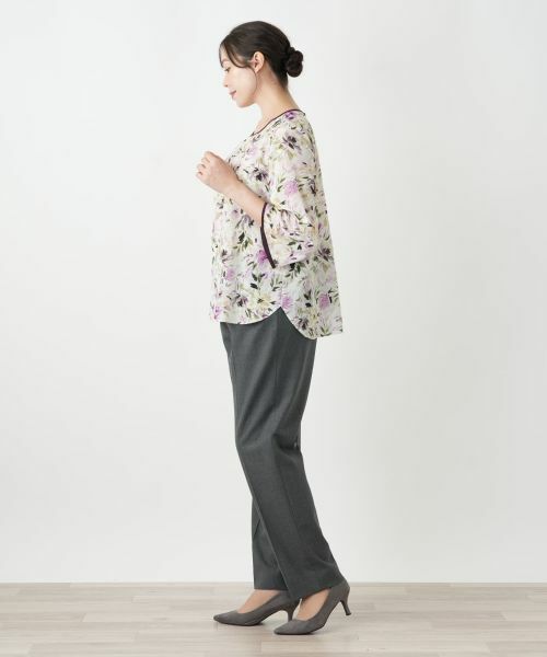 Leilian PLUS HOUSE / レリアンプラスハウス シャツ・ブラウス | 花柄ブラウス【Leilian WHITE LABEL】 | 詳細5