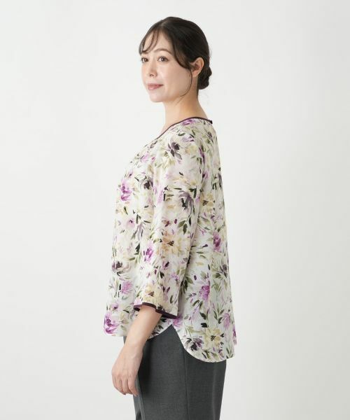Leilian PLUS HOUSE / レリアンプラスハウス シャツ・ブラウス | 花柄ブラウス【Leilian WHITE LABEL】 | 詳細8