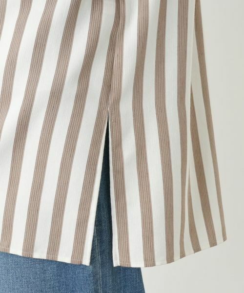 Leilian PLUS HOUSE / レリアンプラスハウス シャツ・ブラウス | ストライプ柄シャツブラウス【プラス企画】 | 詳細11