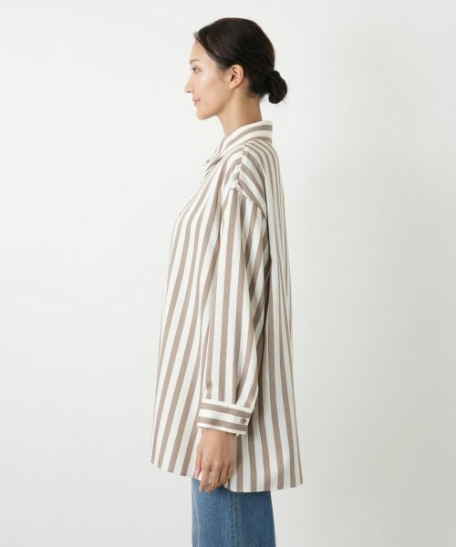 Leilian PLUS HOUSE / レリアンプラスハウス シャツ・ブラウス | ストライプ柄シャツブラウス【プラス企画】 | 詳細5