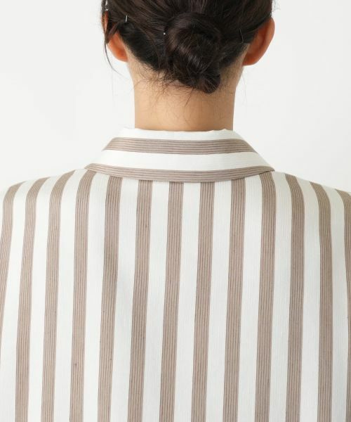 Leilian PLUS HOUSE / レリアンプラスハウス シャツ・ブラウス | ストライプ柄シャツブラウス【プラス企画】 | 詳細8