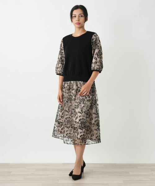 Leilian PLUS HOUSE / レリアンプラスハウス ミニ・ひざ丈スカート | スカート【BOURGE】 | 詳細1