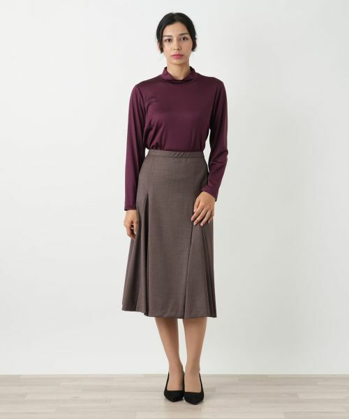 Leilian PLUS HOUSE / レリアンプラスハウス ミニ・ひざ丈スカート | フレアスカート【BOURGE】 | 詳細1