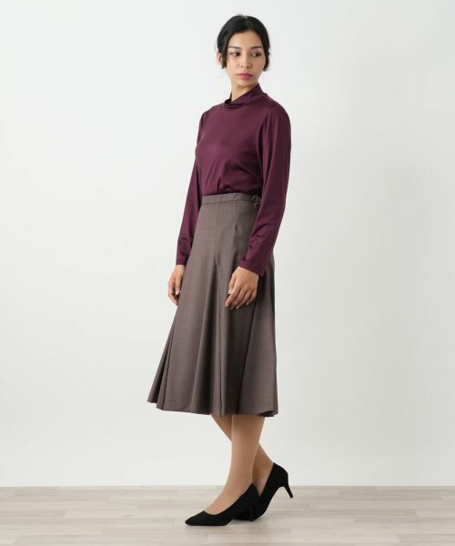 Leilian PLUS HOUSE / レリアンプラスハウス ミニ・ひざ丈スカート | フレアスカート【BOURGE】 | 詳細2