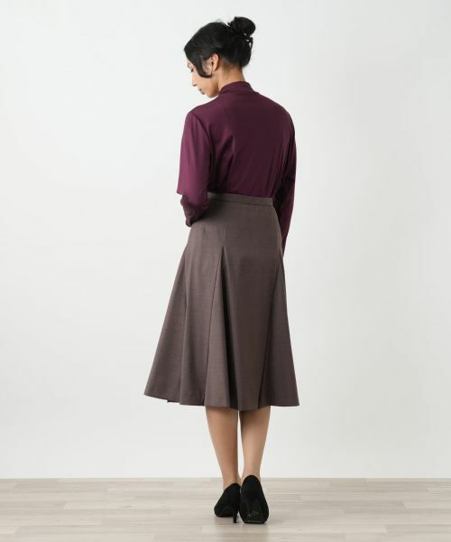 Leilian PLUS HOUSE / レリアンプラスハウス ミニ・ひざ丈スカート | フレアスカート【BOURGE】 | 詳細3