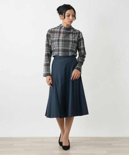 Leilian PLUS HOUSE / レリアンプラスハウス ミニ・ひざ丈スカート | フレアスカート【BOURGE】 | 詳細4