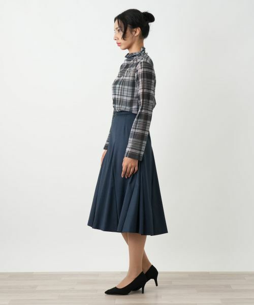 Leilian PLUS HOUSE / レリアンプラスハウス ミニ・ひざ丈スカート | フレアスカート【BOURGE】 | 詳細5