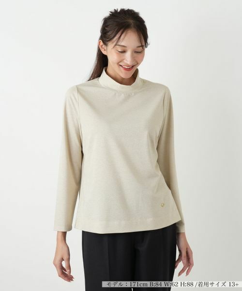 Leilian PLUS HOUSE/レリアンプラスハウス カットソー ベージュ 13+ Leilian PLUS HOUSE/レリアンプラスハウス カットソー ベージュ 13+