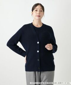 Leilian PLUS HOUSE / レリアンプラスハウス カーディガン・ボレロ | Vネックニットカーディガン