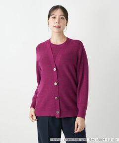 Leilian PLUS HOUSE / レリアンプラスハウス カーディガン・ボレロ | Vネックニットカーディガン