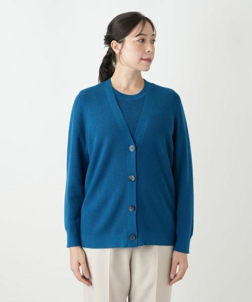 Leilian PLUS HOUSE / レリアンプラスハウス カーディガン・ボレロ | Vネックニットカーディガン | 詳細10