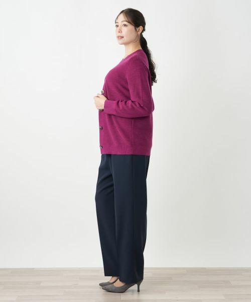 Leilian PLUS HOUSE / レリアンプラスハウス カーディガン・ボレロ | Vネックニットカーディガン | 詳細2