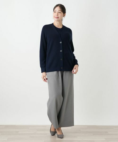Leilian PLUS HOUSE / レリアンプラスハウス カーディガン・ボレロ | Vネックニットカーディガン | 詳細4