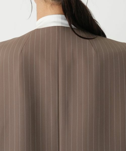 Leilian PLUS HOUSE / レリアンプラスハウス テーラードジャケット | ピンストライプロングジレ | 詳細11