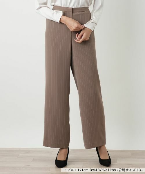 Leilian PLUS HOUSE/レリアンプラスハウス パンツ ブラウン 17+