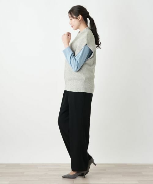 Leilian PLUS HOUSE / レリアンプラスハウス テーラードジャケット | ニットジップアップベスト | 詳細2