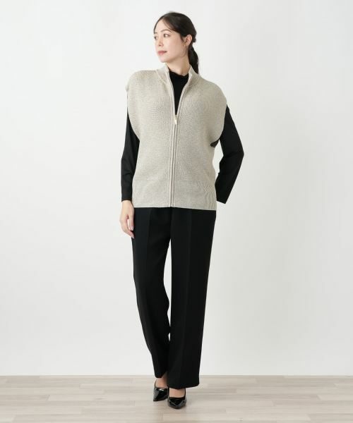 Leilian PLUS HOUSE / レリアンプラスハウス テーラードジャケット | ニットジップアップベスト | 詳細4