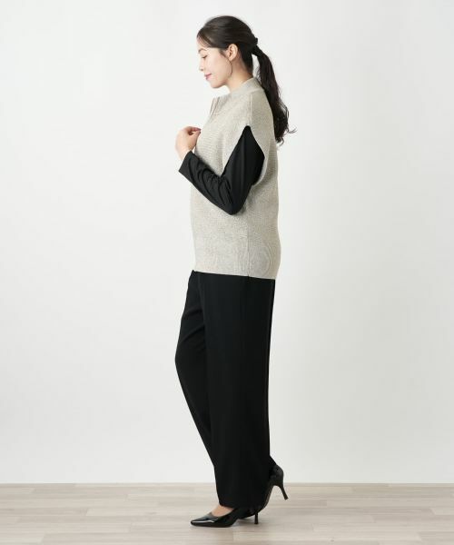 Leilian PLUS HOUSE / レリアンプラスハウス テーラードジャケット | ニットジップアップベスト | 詳細5