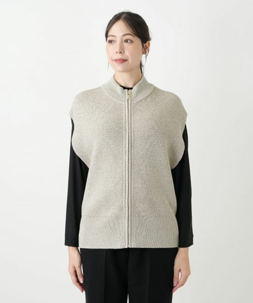 Leilian PLUS HOUSE / レリアンプラスハウス テーラードジャケット | ニットジップアップベスト | 詳細7