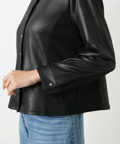 Leilian PLUS HOUSE / レリアンプラスハウス テーラードジャケット | 【店舗人気】ストレッチノーカラージャケット【25年9月カタログ】 | 詳細11