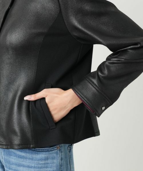 Leilian PLUS HOUSE / レリアンプラスハウス テーラードジャケット | 【店舗人気】ストレッチノーカラージャケット【25年9月カタログ】 | 詳細12