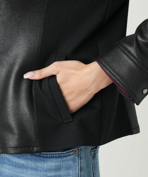 Leilian PLUS HOUSE / レリアンプラスハウス テーラードジャケット | 【店舗人気】ストレッチノーカラージャケット【25年9月カタログ】 | 詳細13