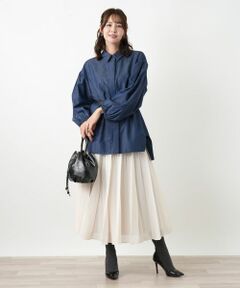 Leilian PLUS HOUSE / レリアンプラスハウス ロング・マキシ丈スカート | プリーツスカート
