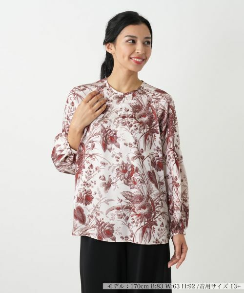 Leilian PLUS HOUSE/レリアンプラスハウス ブラウス【ROCHAS Premiere】 ピンク 17+ Leilian PLUS HOUSE/レリアンプラスハウス ブラウス【ROCHAS Premiere】 ピンク 17+