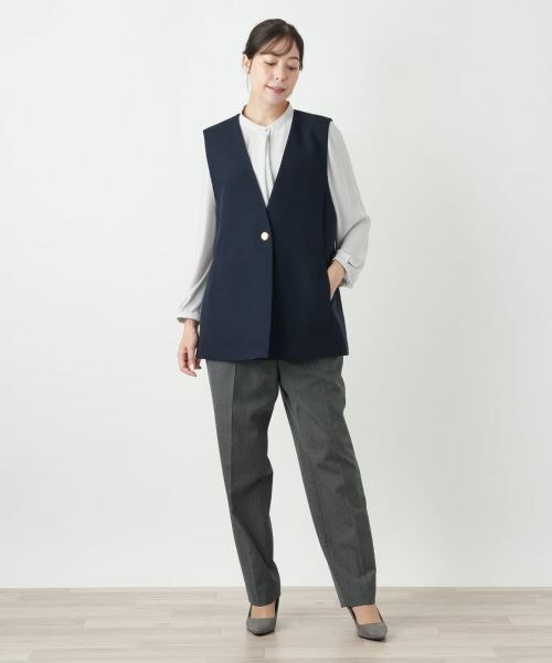 Leilian PLUS HOUSE / レリアンプラスハウス テーラードジャケット | ベスト【ROCHAS Premiere】 | 詳細1