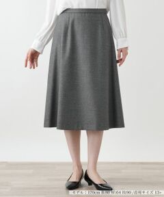 Leilian PLUS HOUSE / レリアンプラスハウス ミニ・ひざ丈スカート | フレアスカート【ROCHAS Premiere】