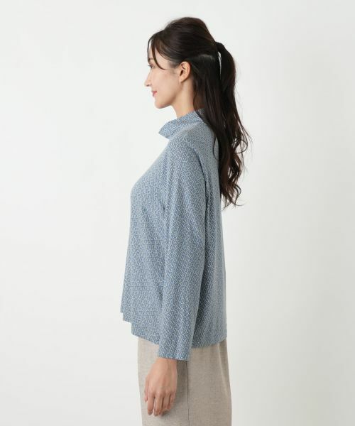 Leilian PLUS HOUSE / レリアンプラスハウス カットソー | 幾何学柄ハイネックトップス【Leilian WHITE LABEL】 | 詳細11