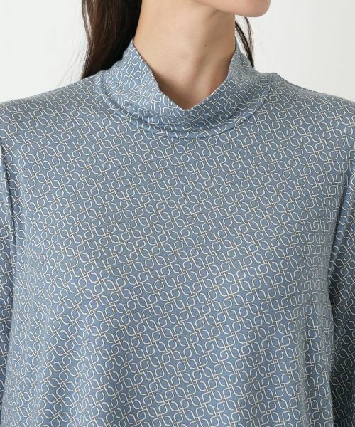 Leilian PLUS HOUSE / レリアンプラスハウス カットソー | 幾何学柄ハイネックトップス【Leilian WHITE LABEL】 | 詳細13