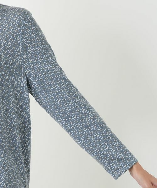 Leilian PLUS HOUSE / レリアンプラスハウス カットソー | 幾何学柄ハイネックトップス【Leilian WHITE LABEL】 | 詳細15