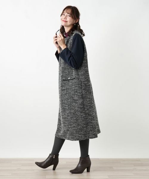 Leilian PLUS HOUSE / レリアンプラスハウス ロング・マキシ丈ワンピース | ジャンパースカート【Leilian WHITE LABEL】 | 詳細1