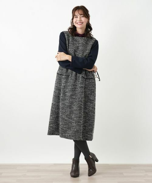 Leilian PLUS HOUSE / レリアンプラスハウス ロング・マキシ丈ワンピース | ジャンパースカート【Leilian WHITE LABEL】 | 詳細2